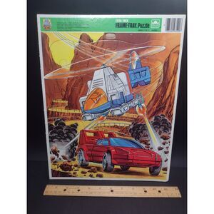 Vintage 1985 GoBots Golden Extra Thick Frame Tray Jigsaw Puzzle Tonka Ages 3 - 7
